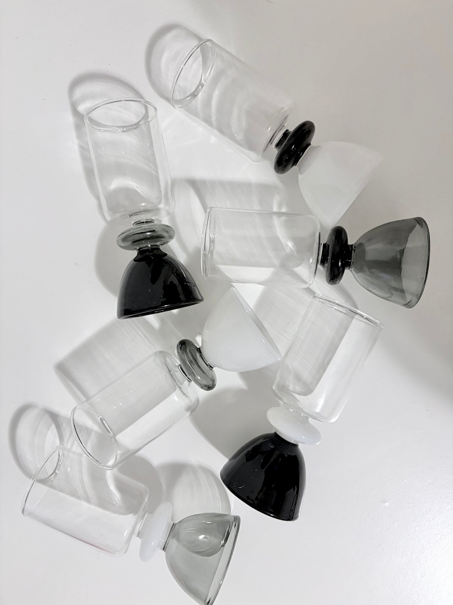 *NEW* Black & White Shot Glass Set