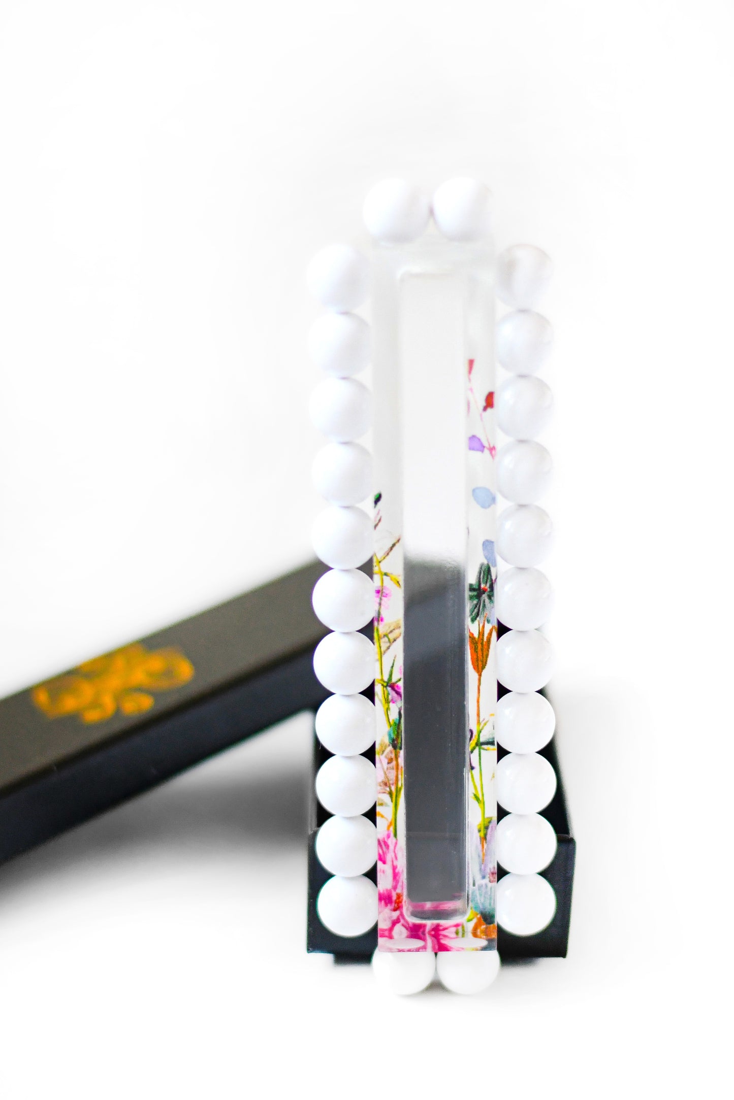 Floral Garden Beaded Mezuzah