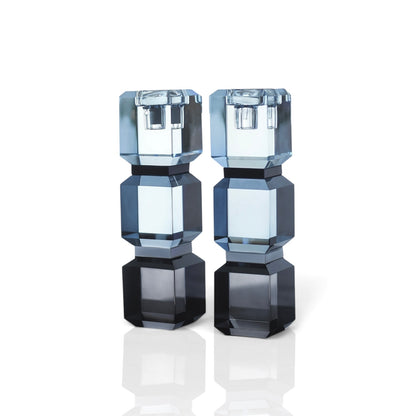 *PRE ORDER* Slate Blue Color Block Candle Sticks
