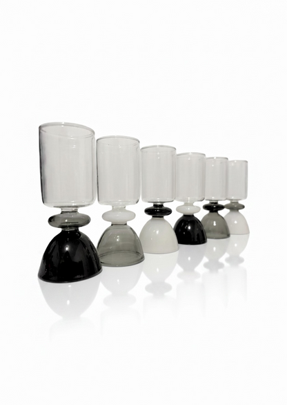 *NEW* Black & White Shot Glass Set