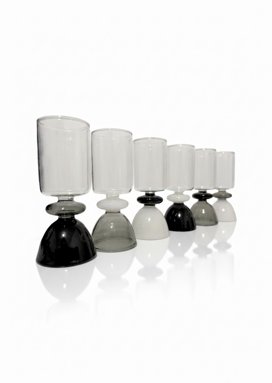 *NEW* Black & White Shot Glass Set