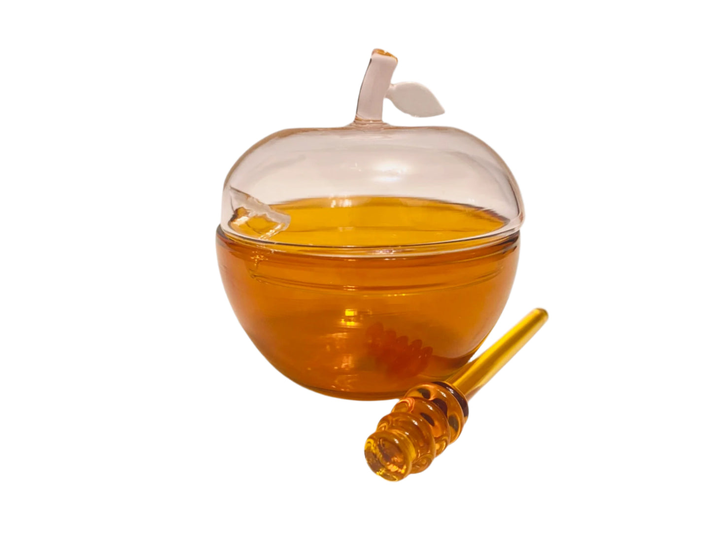 Amber & Pink Honey Dish