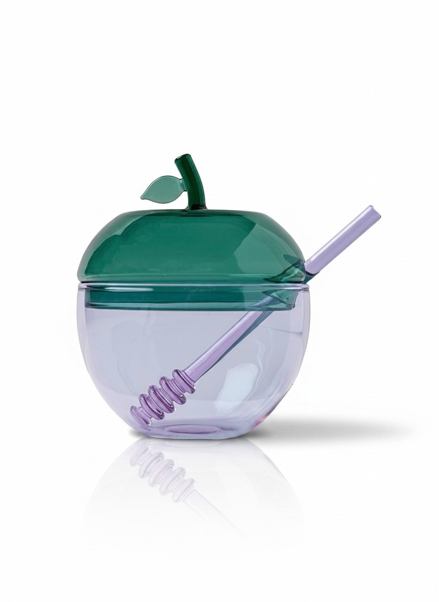 Lavender & Teal Large Honey Dish