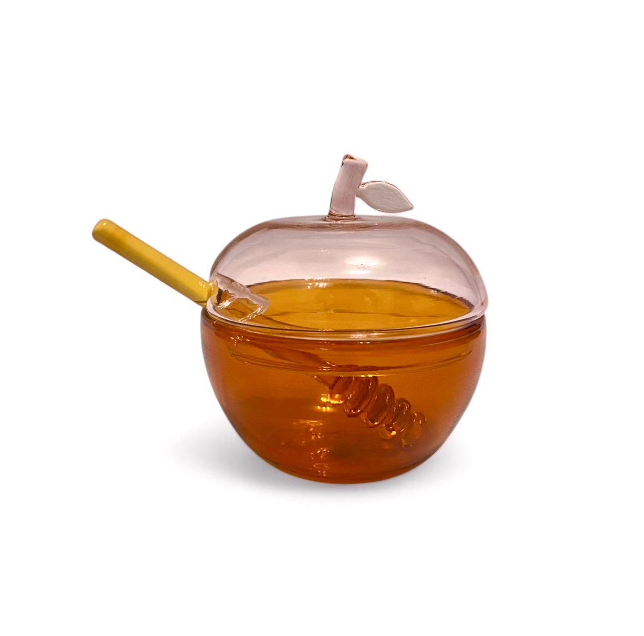 Amber & Pink Honey Dish