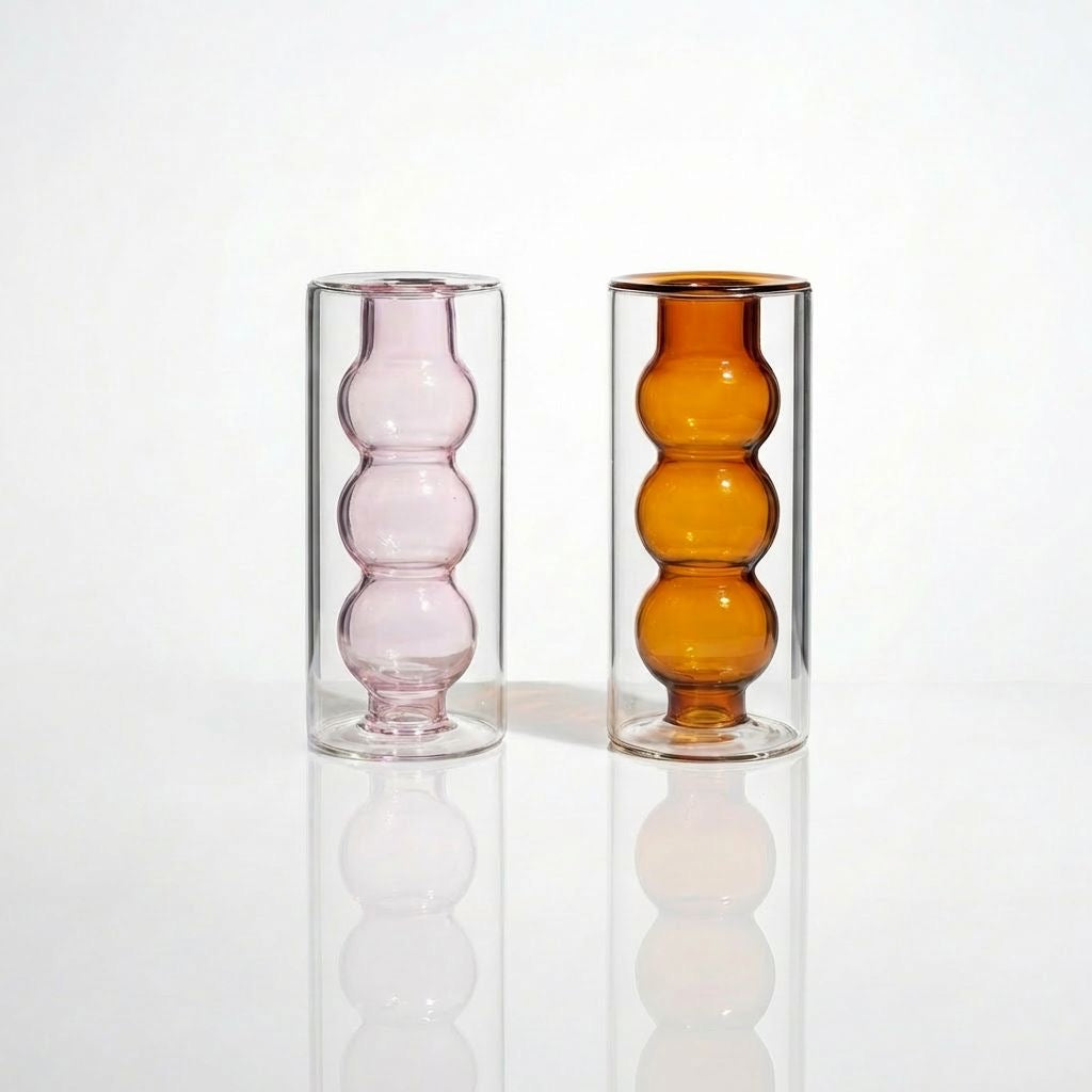 *Pre Order* Pink and Amber Salt and Pepper Shakers