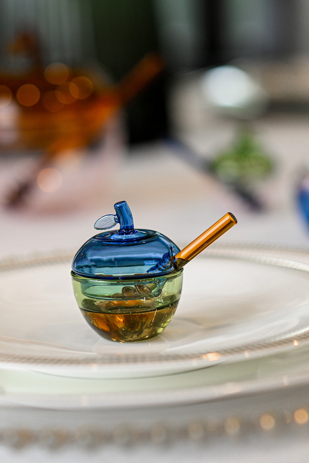 Multicolor Honey Dish Set of 4