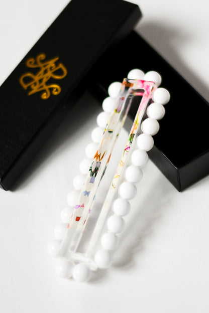 Floral Garden Beaded Mezuzah