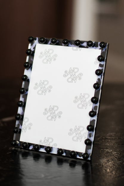 Tortoise Beaded Picture Frame