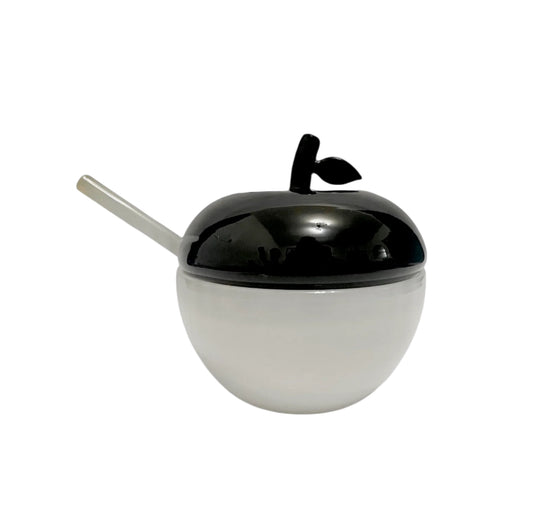 Black & White Honey Dish