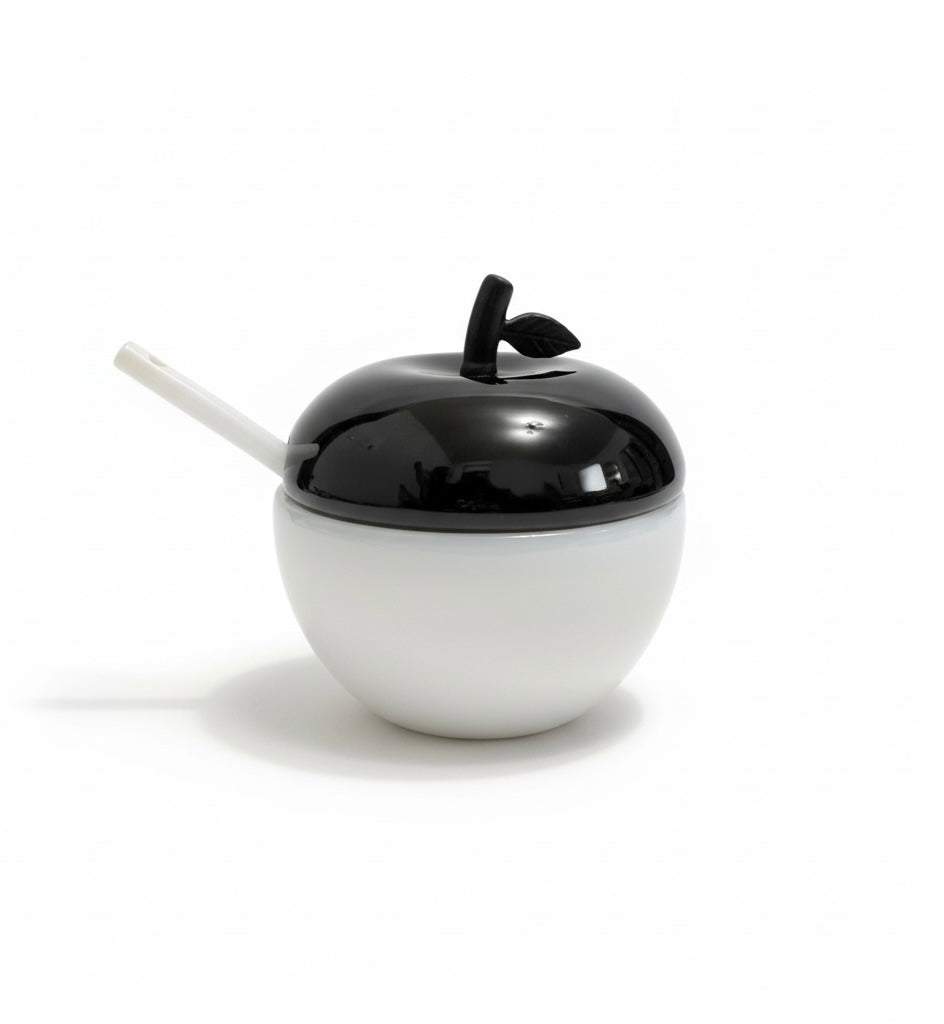Black & White Honey Dish