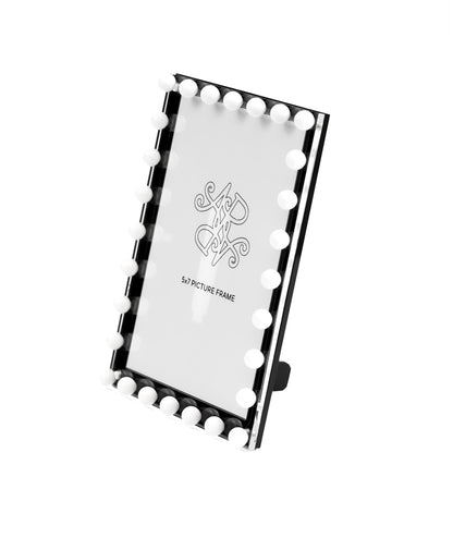 Black & White Beaded Picture Frame