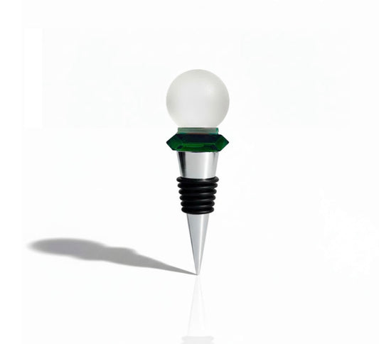 Green Crystal Wine Stopper