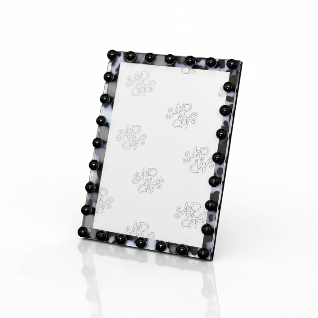 Tortoise Beaded Picture Frame