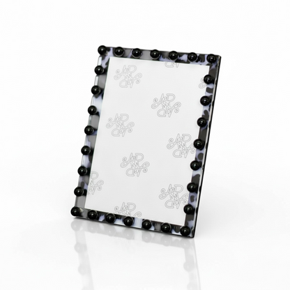 Tortoise Beaded Picture Frame