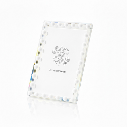Iridescent Beaded Picture Frame