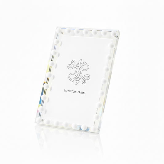 Iridescent Beaded Picture Frame