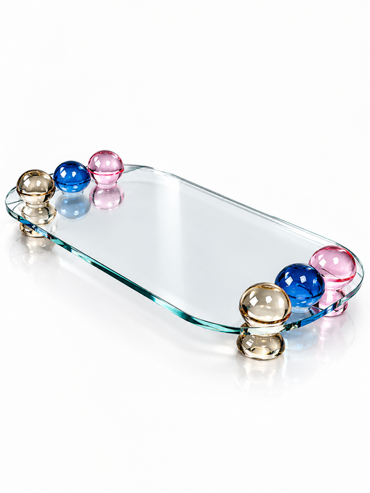 Multicolor Crystal Orb Tray