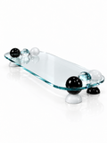 Black and White Crystal Orb Tray