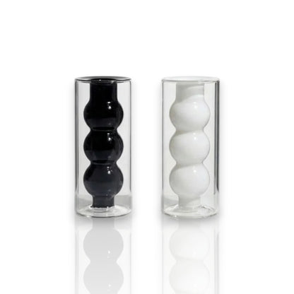 Black and White Salt and Pepper Shakers