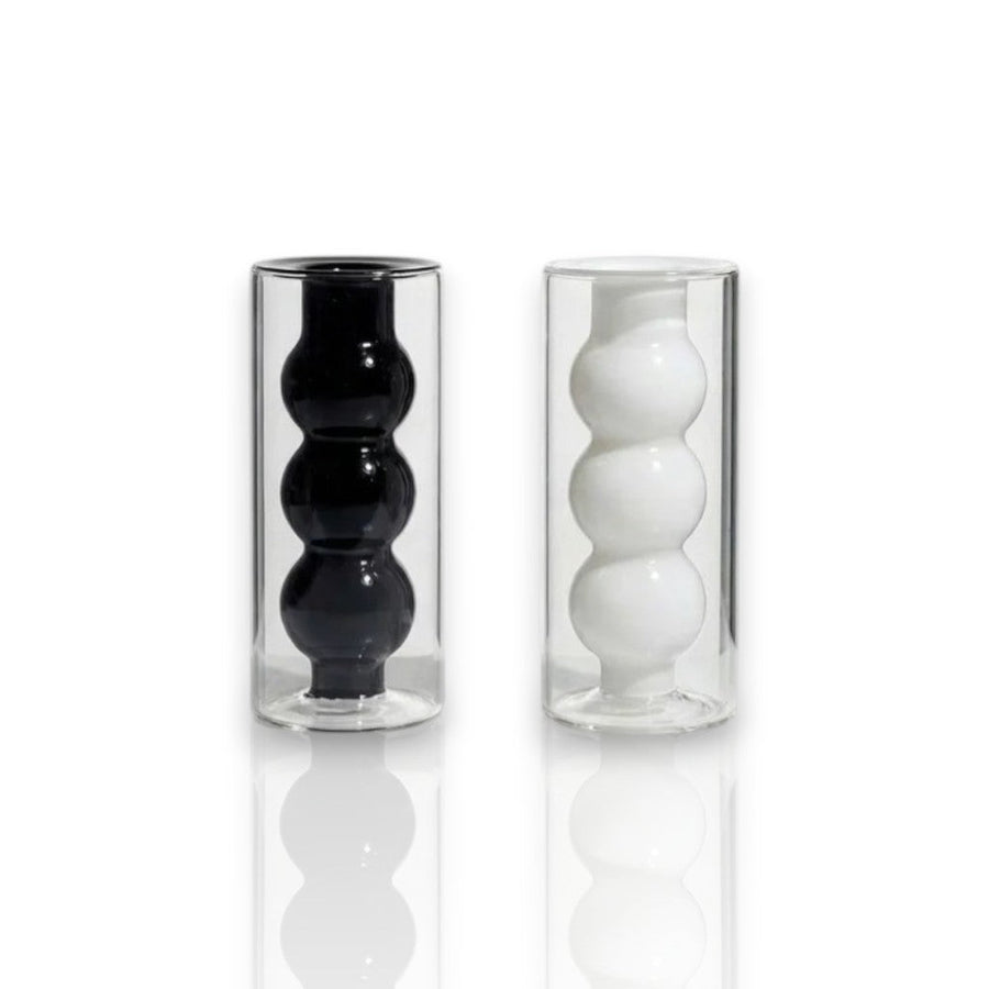 Black and White Salt and Pepper Shakers