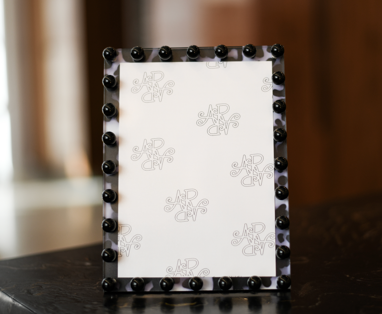 Tortoise Beaded Picture Frame