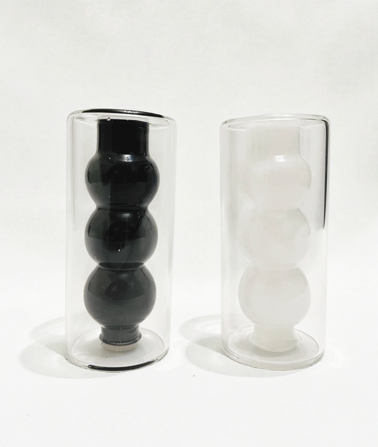 Black and White Salt and Pepper Shakers
