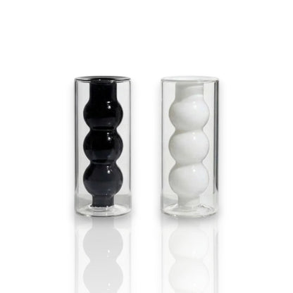 Black and White Salt and Pepper Shakers