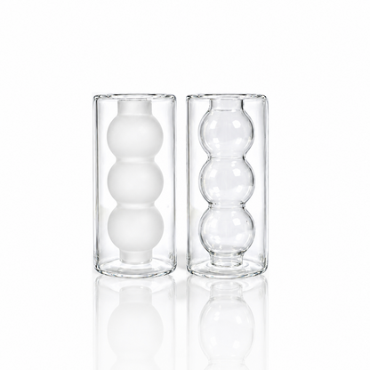 Frosted & Clear Salt and Pepper Shakers