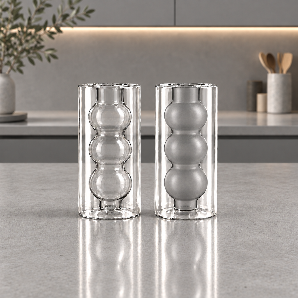 Smoke Salt and Pepper Shakers