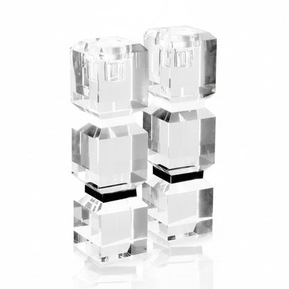 Black and White Color Block Candle Sticks